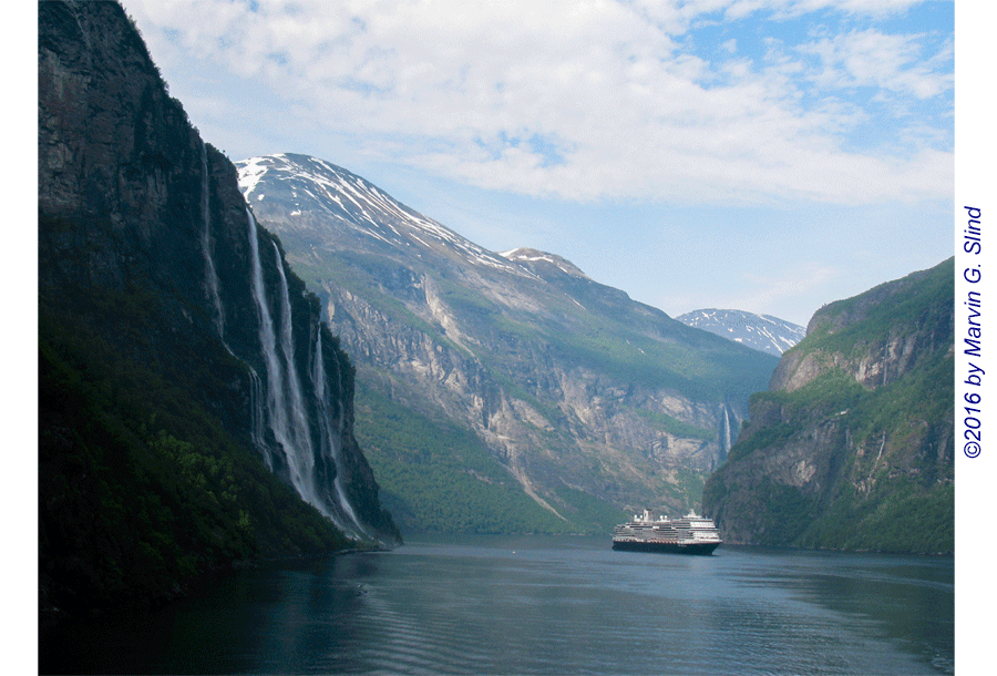 Cruise Ship in Geirangerfjord